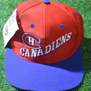 Vintage NHL Canadiens Strapback hat new with tags
